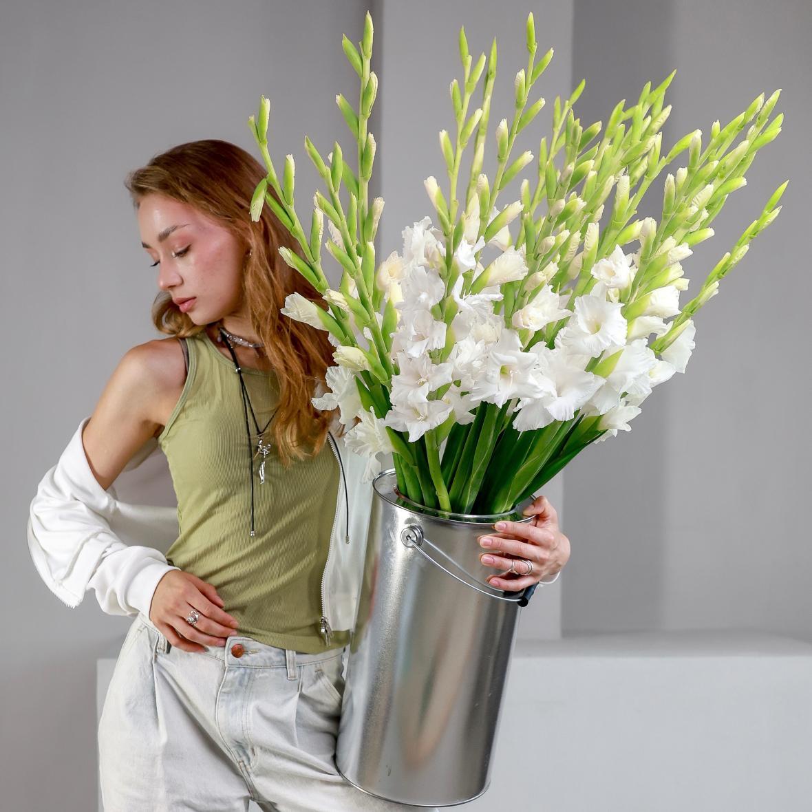 Гладиолус белый