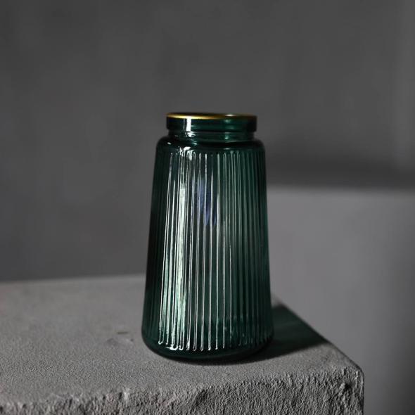 Ваза стеклянная зеленая Ваза стеклянная зеленая