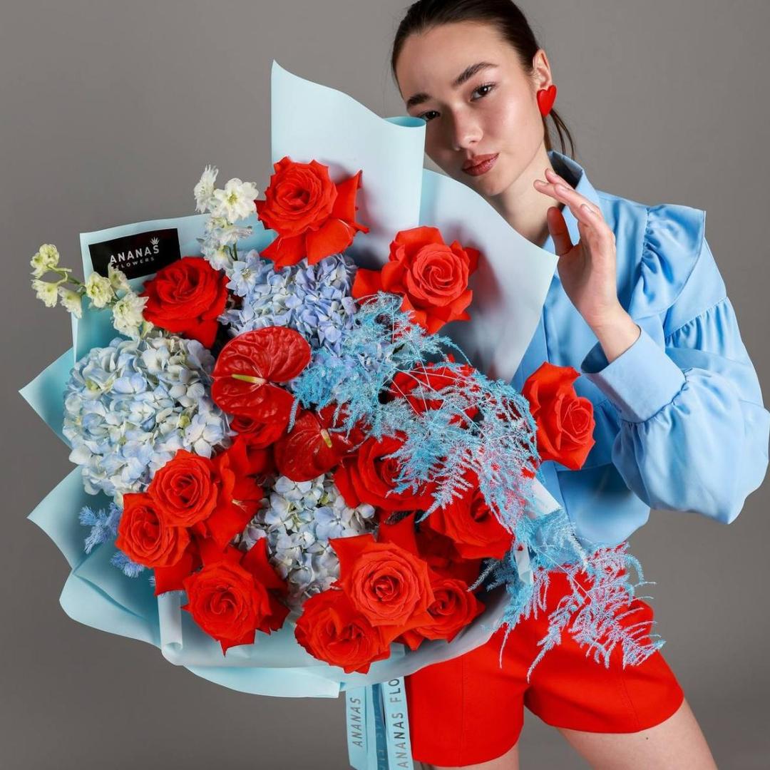 Букет Пылающий лёд