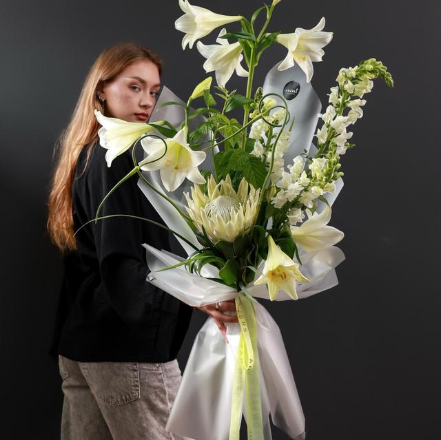 Авторский букет Благородство белого Авторский букет Благородство белого