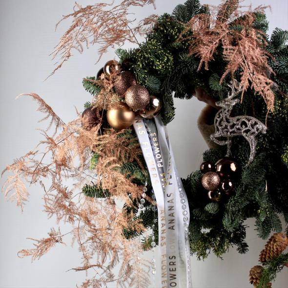 Венок с шишками