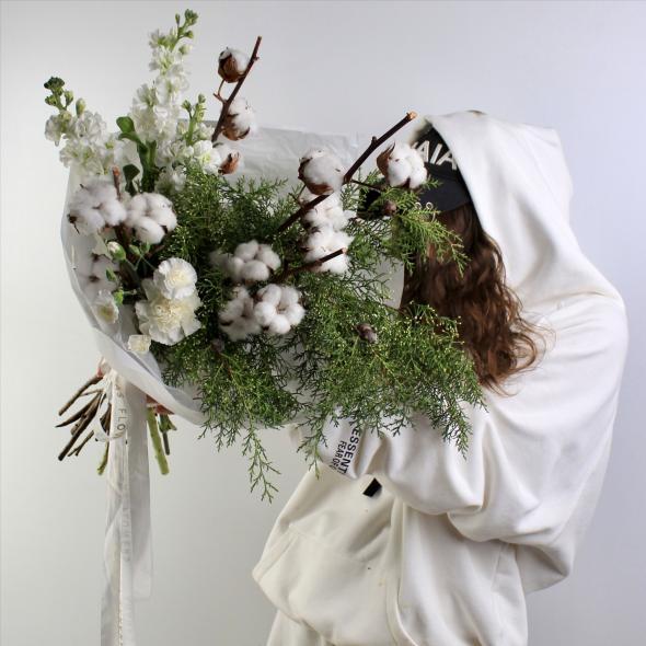 Зимний букет с хлопком Зимний букет с хлопком